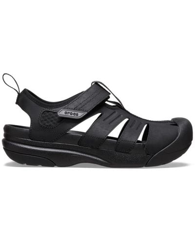 Crocs™ Yukon Fisherman Sandal - Black