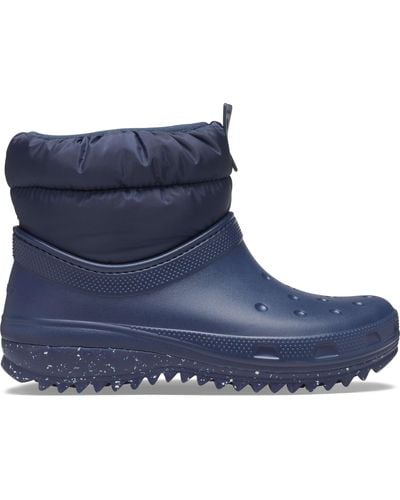 Crocs™ | damen | classic neo puff shorty boot | stiefel | blau | 34