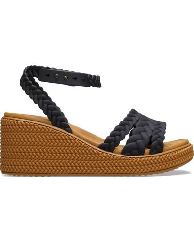Crocs™ | damen | brooklyn woven ankle strap | sandalen | schwarz | 34