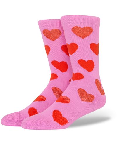 Crocs™ | unisex | socks valentines crew | schuhe | rot | missing - Pink