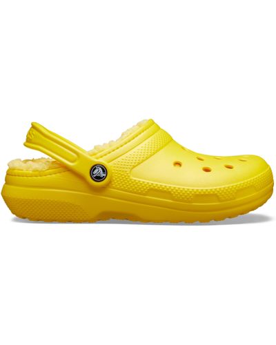 Crocs™ Adult Classic Lined | Warm and Fuzzy Slippers Clog - Gelb