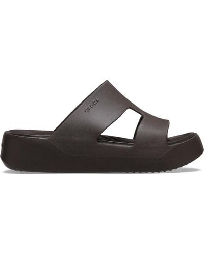 Crocs™ Getaway Platform H-strap Slide Sandal - Black