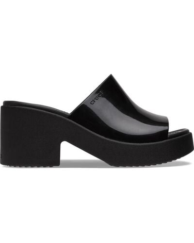 Crocs™ Brooklyn Slide High Shine Heel - Black