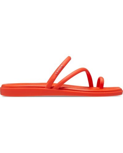 Crocs™ | damen | miami toe loop | sandalen | orange | 34 - Schwarz