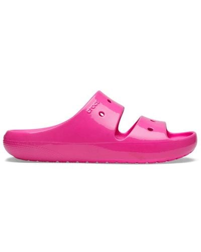 Crocs™ Classic Neon Highlighter Sandal - Black