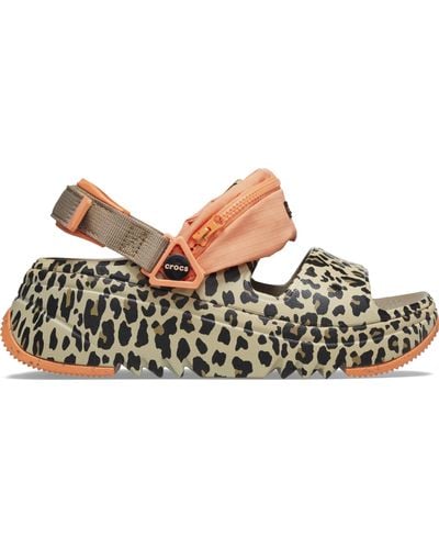 Crocs™ | unisex | hiker xscape animal | sandalen | orange | 42 - Schwarz