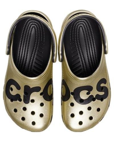 Crocs™ Classic Metallic Logo Clog - Black