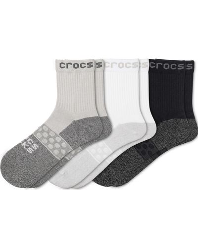 Crocs™ | unisex | socks adult quarter solid 3-pack | schuhe | weiß | m - Schwarz