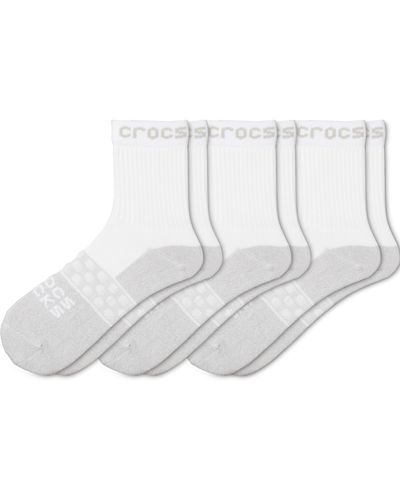 Crocs™ | unisex | socks adult quarter solid 3-pack | schuhe | weiß | m - Schwarz