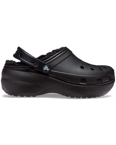 Crocs™ Classic Platform Lined Clog - Black