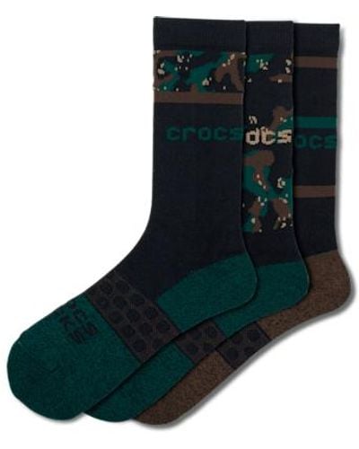 Crocs™ Socks Adult Seasonal Three Of A Kind Pack - Black