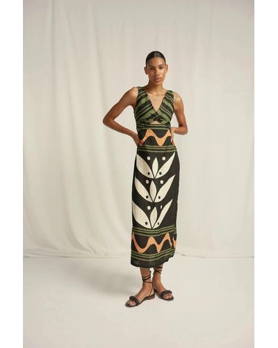 Cala de la Cruz Ancona Dress in Roman Rosa
