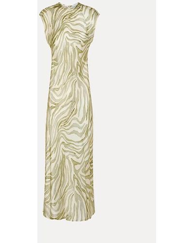 FORTE FORTE - Silk Satin Dress With Wild Roses Print
