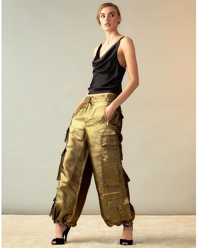 Black Cargo pants for Women | Lyst