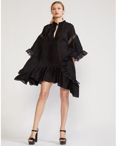 Cynthia rowley black best sale postcard eyelet dress