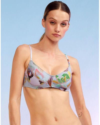 Blossom Neoprene High-Waisted Bikini Bottom – Cynthia Rowley
