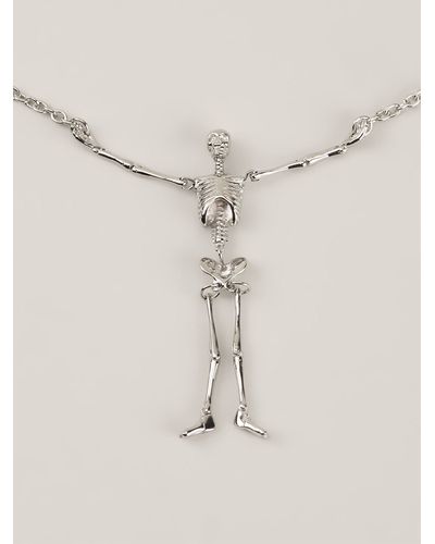 Vivienne Westwood Skeleton Necklace - Metallic
