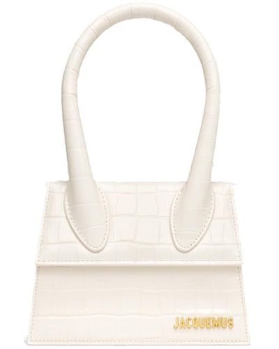 Jacquemus Le Chiquito Moyen Bag Ivory In Leather - White