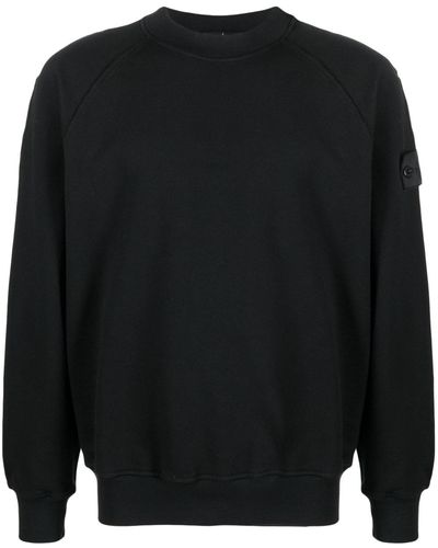 Stone Island Shadow Project Cotton Crew Neck Sweatshirt - Black