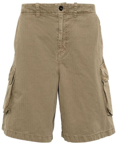 Our Legacy Mount Cargo Shorts Men Olive In Cotton - White