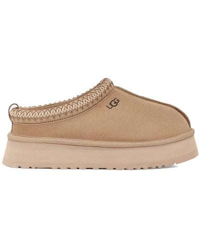 UGG Tazz Mules Beige In Leather - Brown