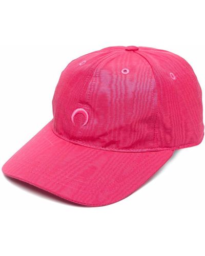 Marine Serre Embroidered Crescent Motif Cap - Pink