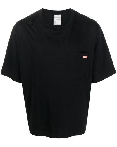 Acne Studios Pocket T-shirt Black In Cotton
