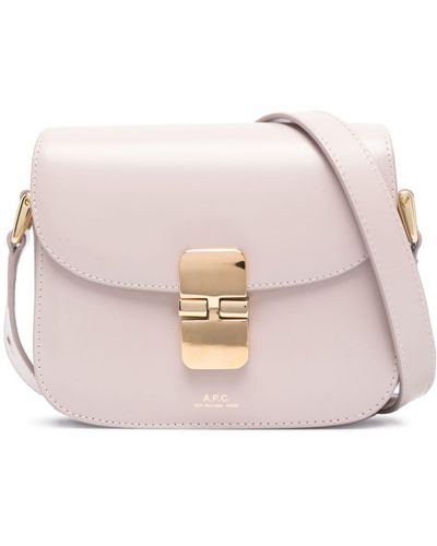 A.P.C. Mini Grace Shoulder Bags - Pink