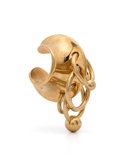 Jean Paul Gaultier Brass Multiple Ring Earcuff Gold In Brass - Metallic
