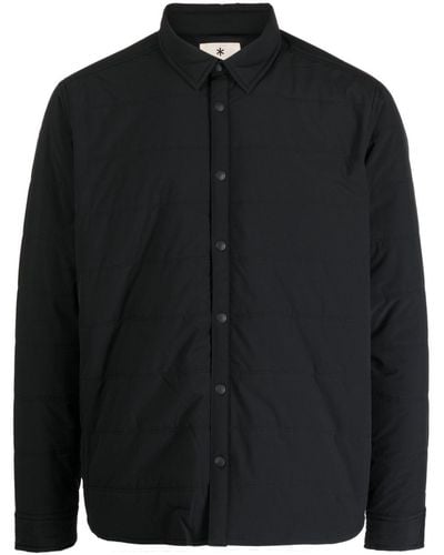 Snow Peak Insulated Button-up Shirt - Black