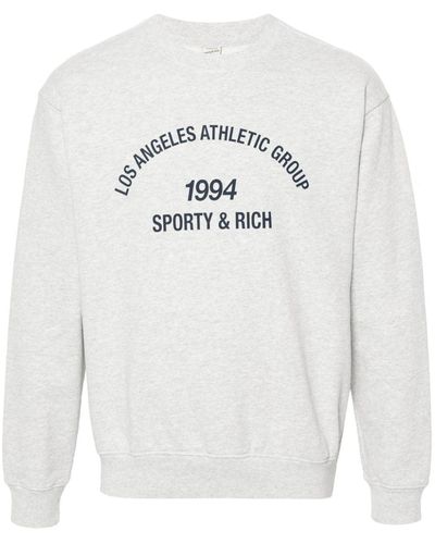 Sporty & Rich Felpa LA Athletic Group - Bianco