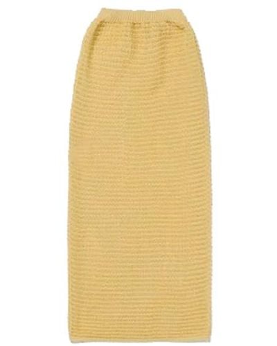 Paloma Wool Moon Skirt Yelloe In Cotton - Yellow