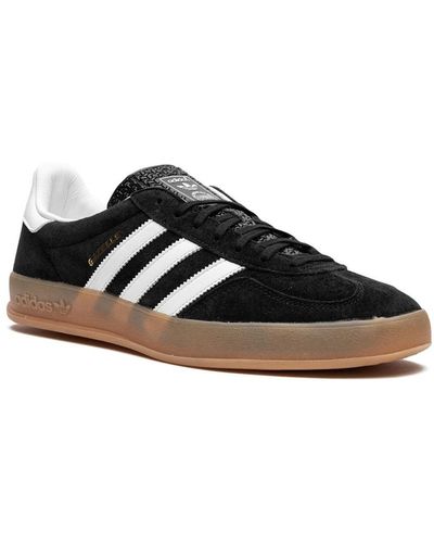 adidas Gazelle Trainers Black In Leather