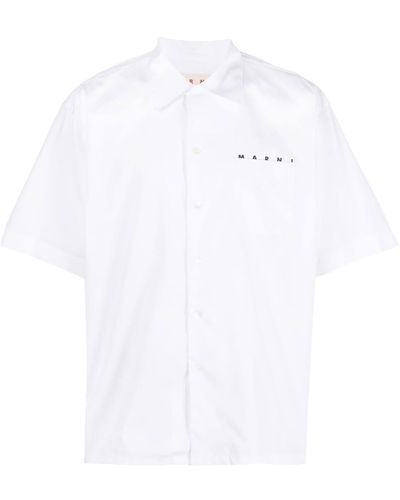 Marni Camicia bowling logo - Bianco