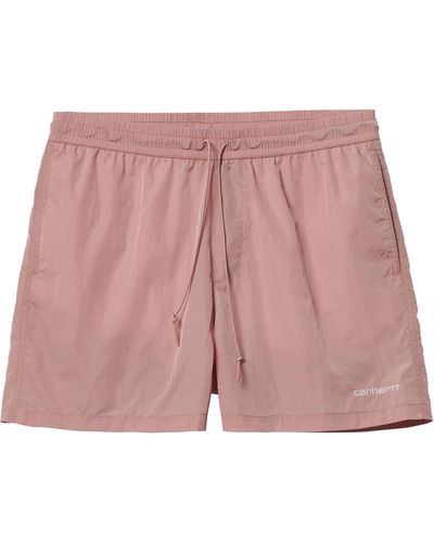 Carhartt Tobes Swimsuit Short Men Pink In Polyester