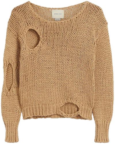 Paloma Wool Renzo Jumper Sand In Cotton - Natural