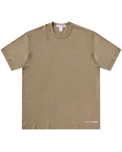 Comme des Garçons Printed T-shirt Men Khaki In Cotton - Grey