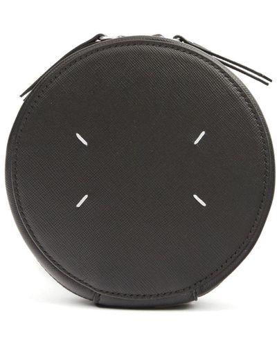 Maison Margiela Micro Circle Leather Shoulder Bag - Grey