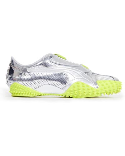 OTTOLINGER Mostro Trainers Silver In Leather - Green