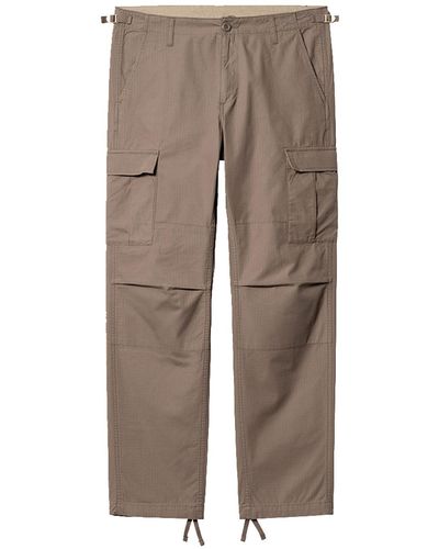 Carhartt Aviation Trousers Beige In Cotton - Natural