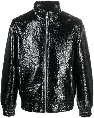 Dries Van Noten Varn Jacket Black In Leather