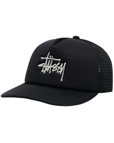 Stussy Cappello basic stock nero in cotone