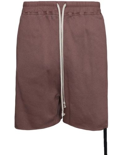 Rick Owens Long Boxers Dust In Cotton - Brown