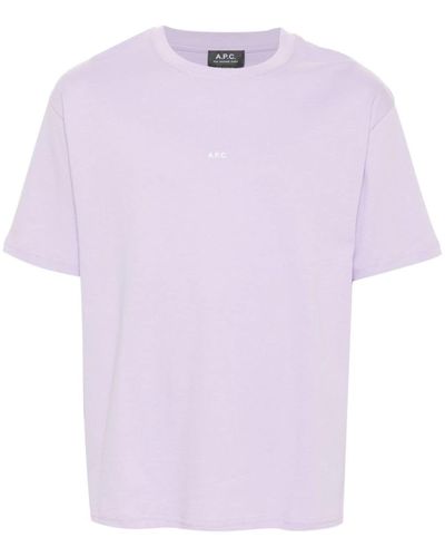 A.P.C. Kyle T-shirt Lavander In Cotton - Purple