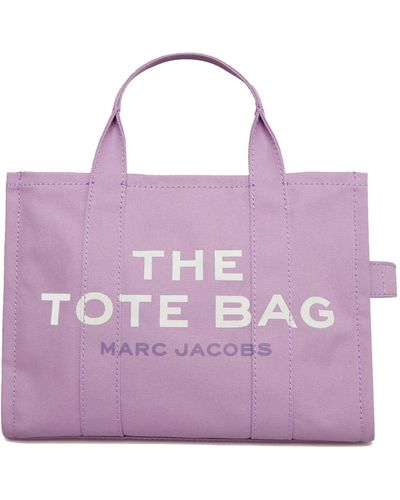 Marc Jacobs The Canvas Medium Tote Bag Lilac In Cotton - Purple