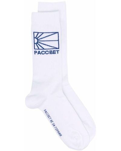 Rassvet (PACCBET) Logo Socks White In Cotton