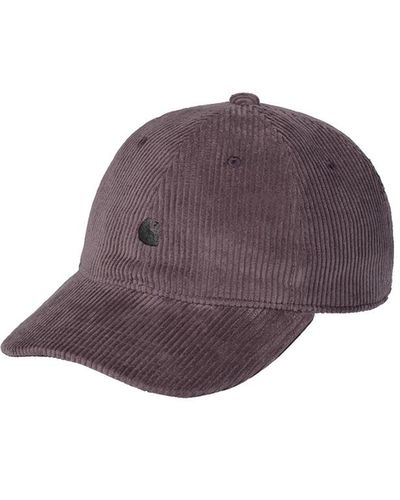 Carhartt Harlem Cap Grey In Cotton - Purple