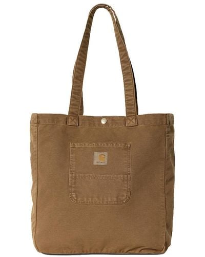 Carhartt Bayfield Tote Bag Brown In Cotton