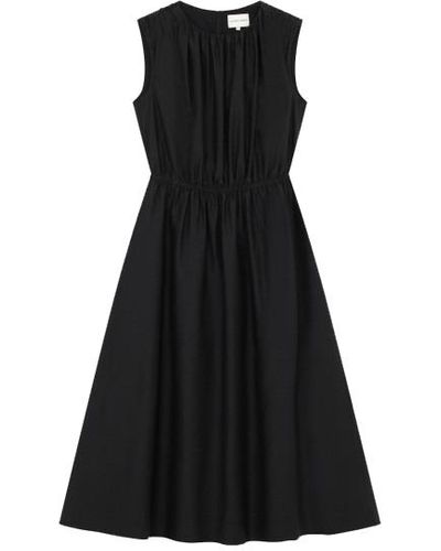 Loulou Studio Aphrodite Midi Dress Black In Cotton