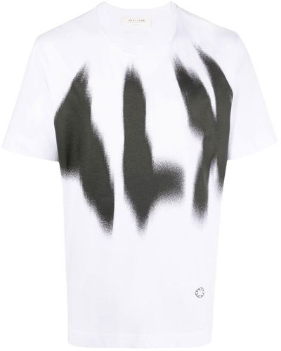 1017 ALYX 9SM Graffiti Logo-print T-shirt - White